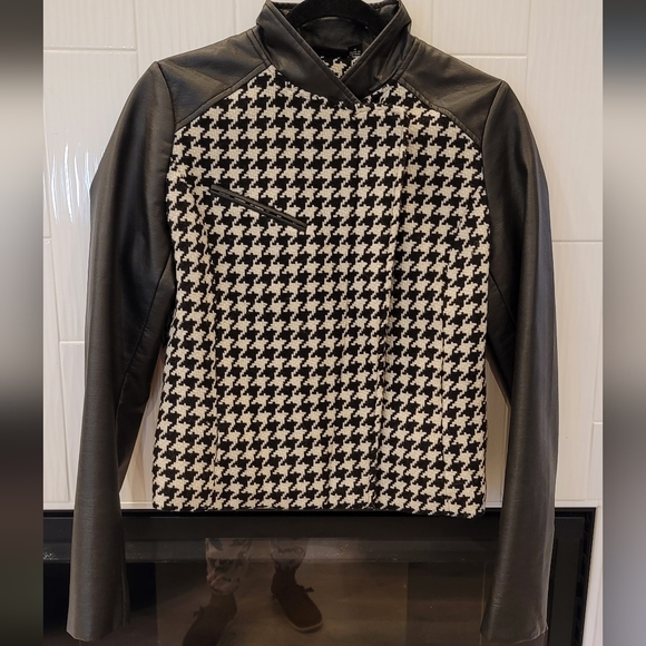 Womens a.n.a. Houndstooth Jacket Size M - Picture 2 of 8